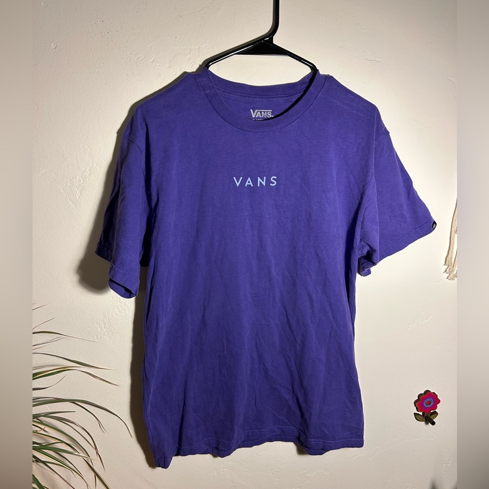 90’s Vans Purple Short Sleeve Tee with Rubber Emblem